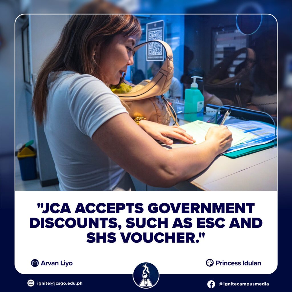 JCA accepts government discounts for incoming enrollees