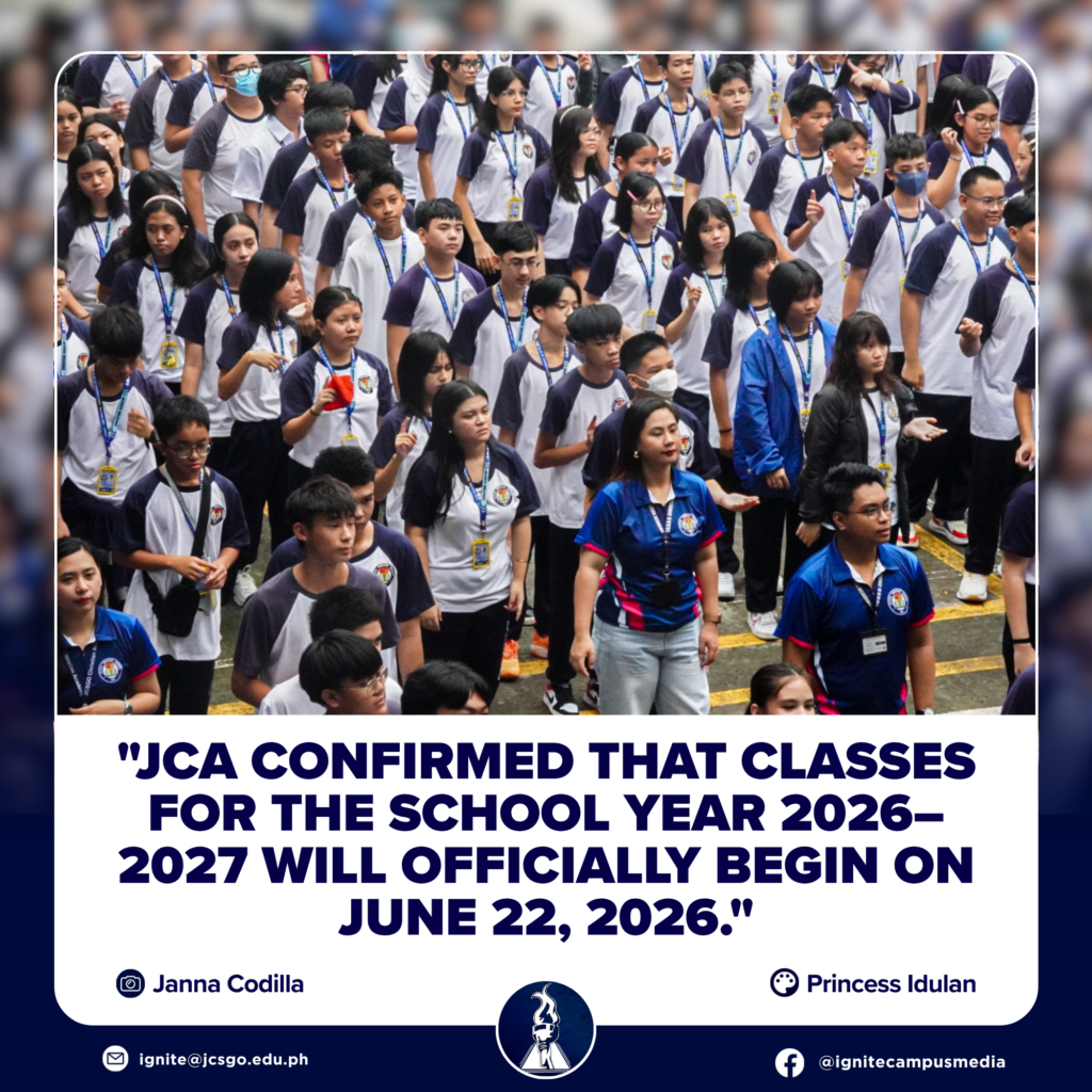 JCA sets June 22 as opening of classes for S.Y. ‘26-‘27