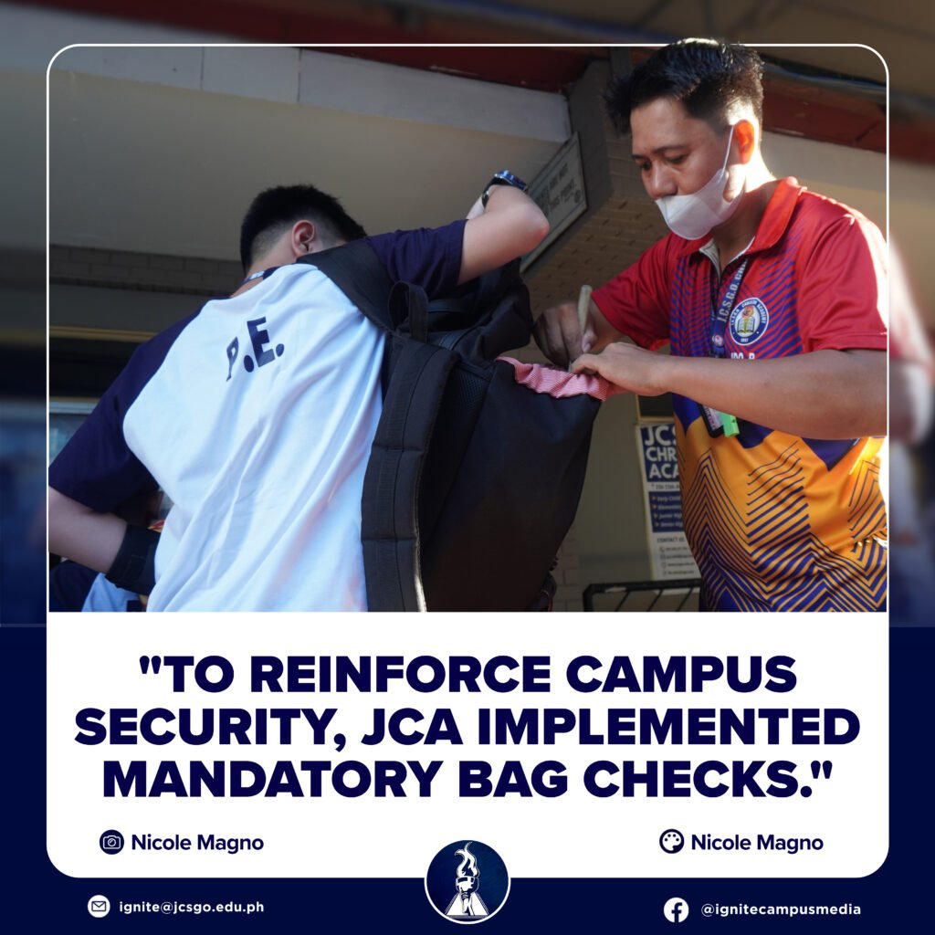 JCA fortifies campus security via bag checks